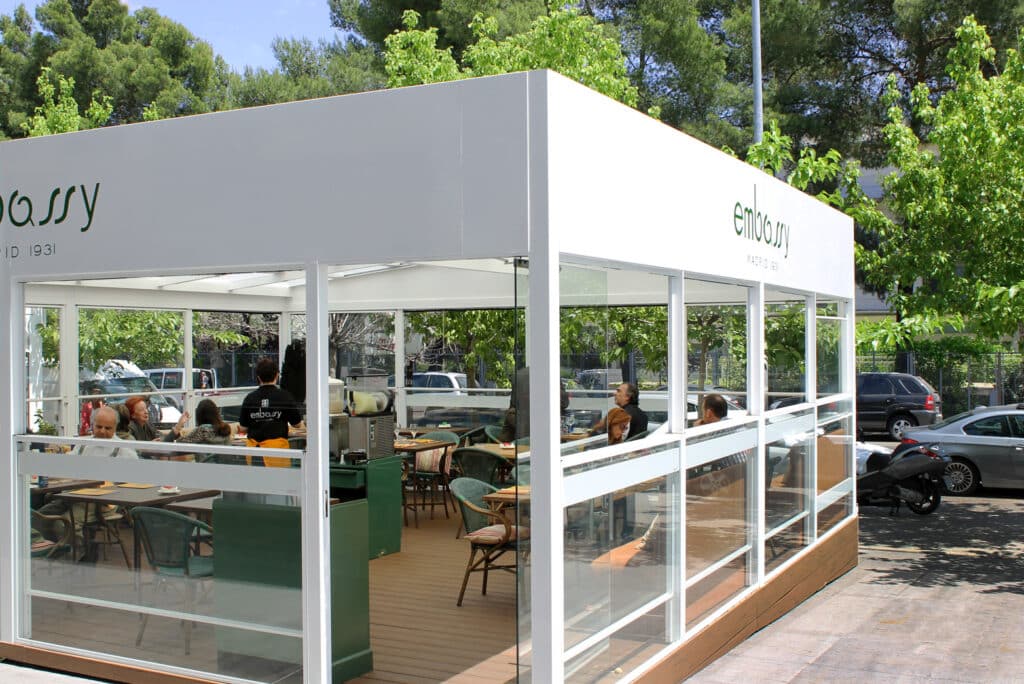 mamparas de cristal parra terrazas