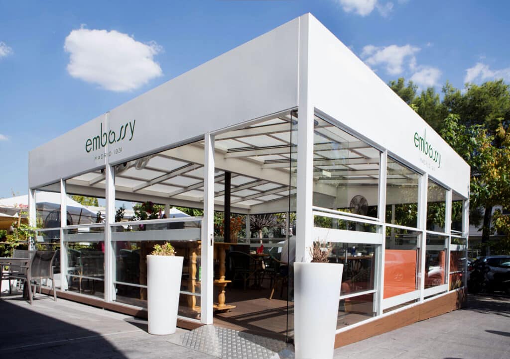 cubículo de cristal para terraza