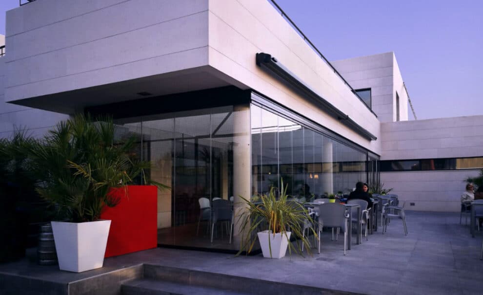 Cortina de cristal visión panorámica kauma