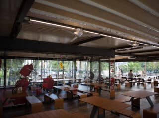 cortina cristal sin guia inferior