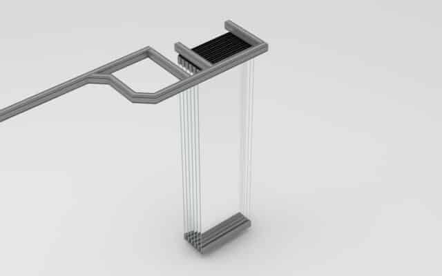 estructura cortina de cristal