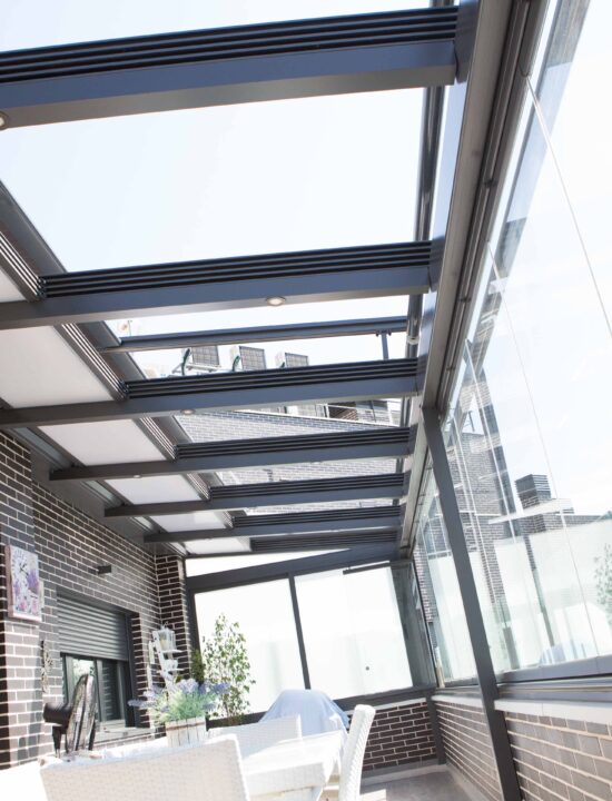 techo movil retractil luces led