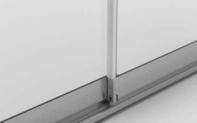 juntas verticales cortina de cristal