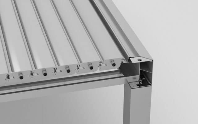 desagüe para pergola bioclimatica