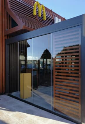 Cortina cristal corredera