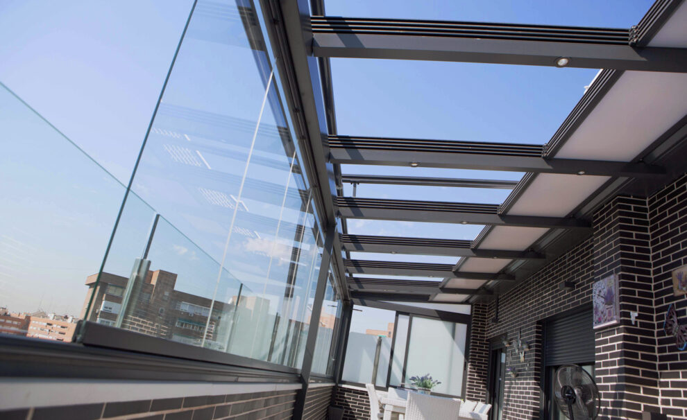 techo plegable por secciones