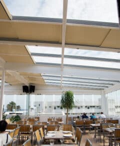 techo movil retractil panel sandwich