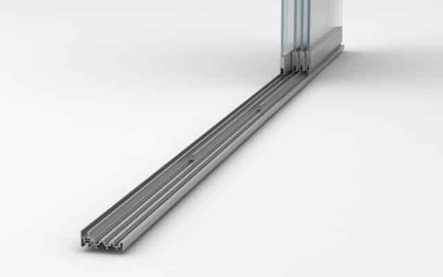 carriles de cortina de cristal