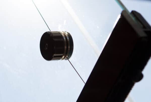 Rideau de verre coulissant pivotant