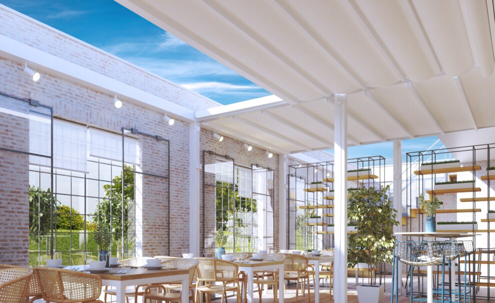 techo textil impermeable