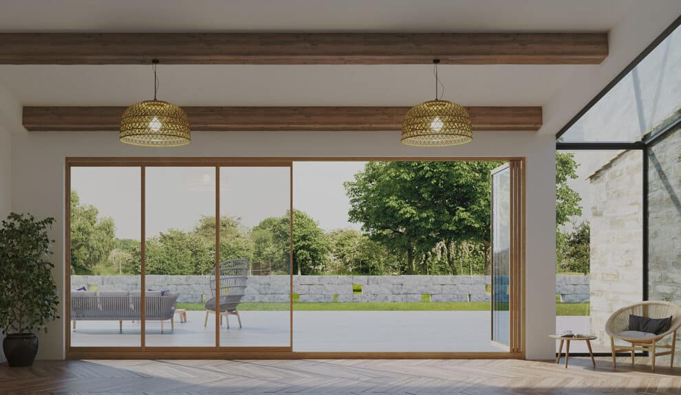 cortina de cristal con aislamiento termico