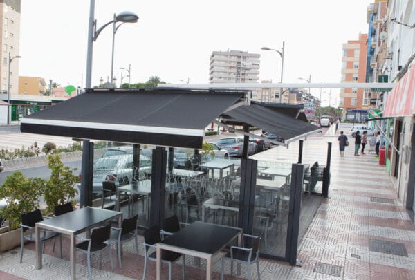 paraviento plebable hosteleria