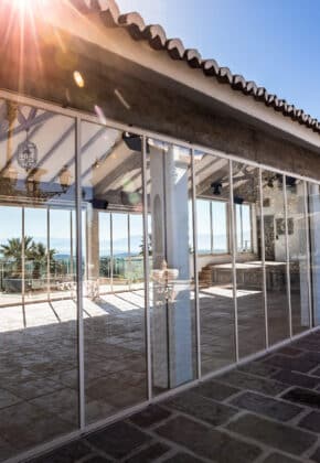 cortina de cristal con aislamiento termico