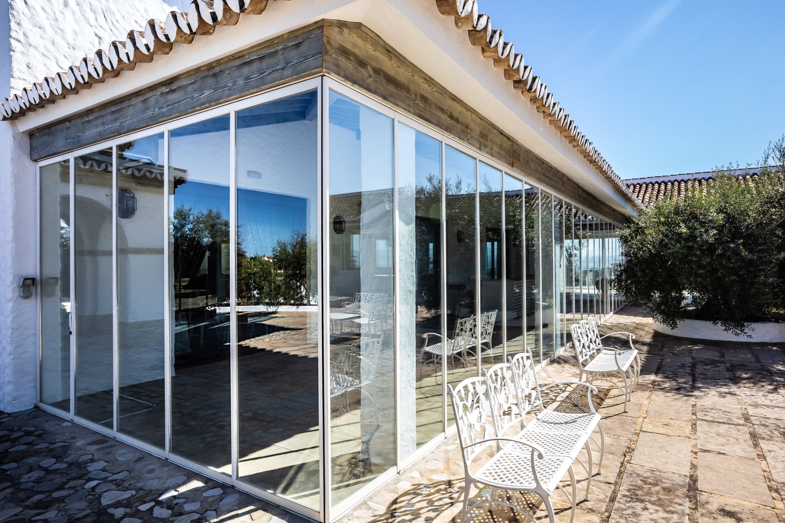 cortina de cristal con aislamiento termico