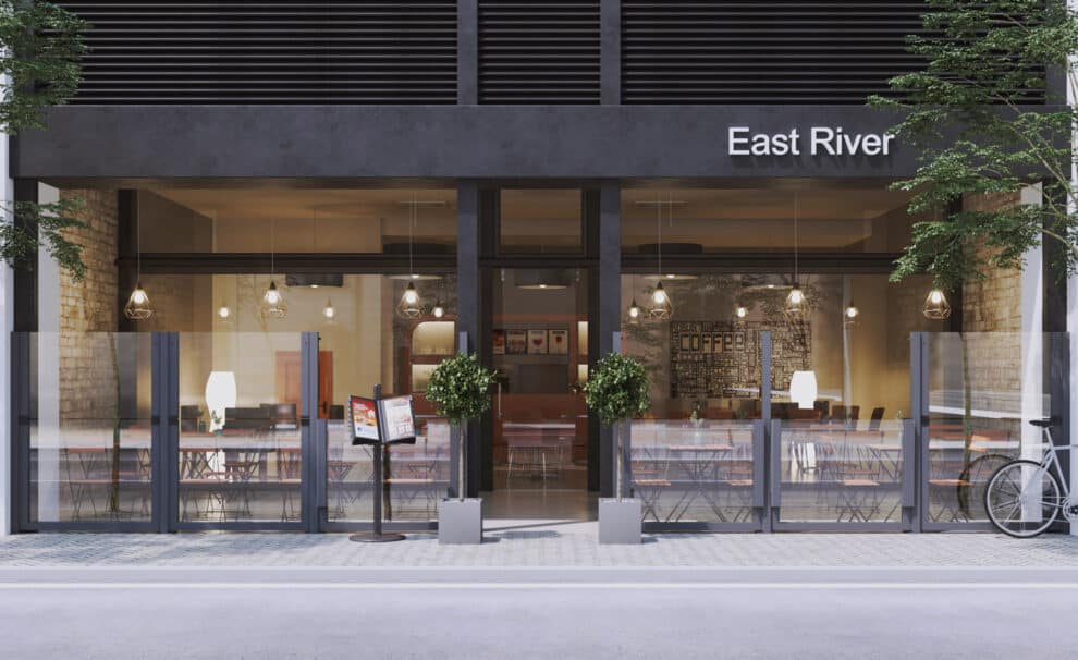 mampara separador plegable