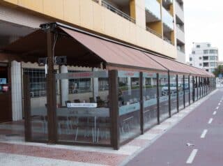 mampara paraviento serigrafiada