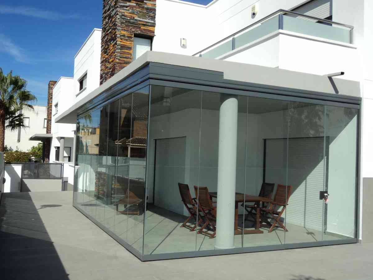 terraza acristalada