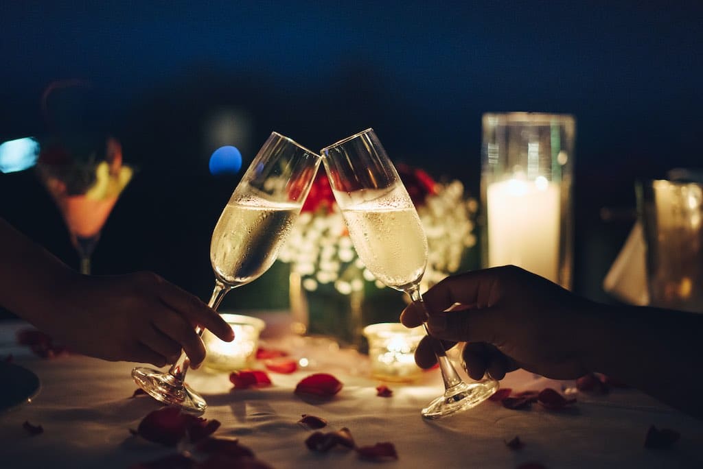 cena romantica san valentin