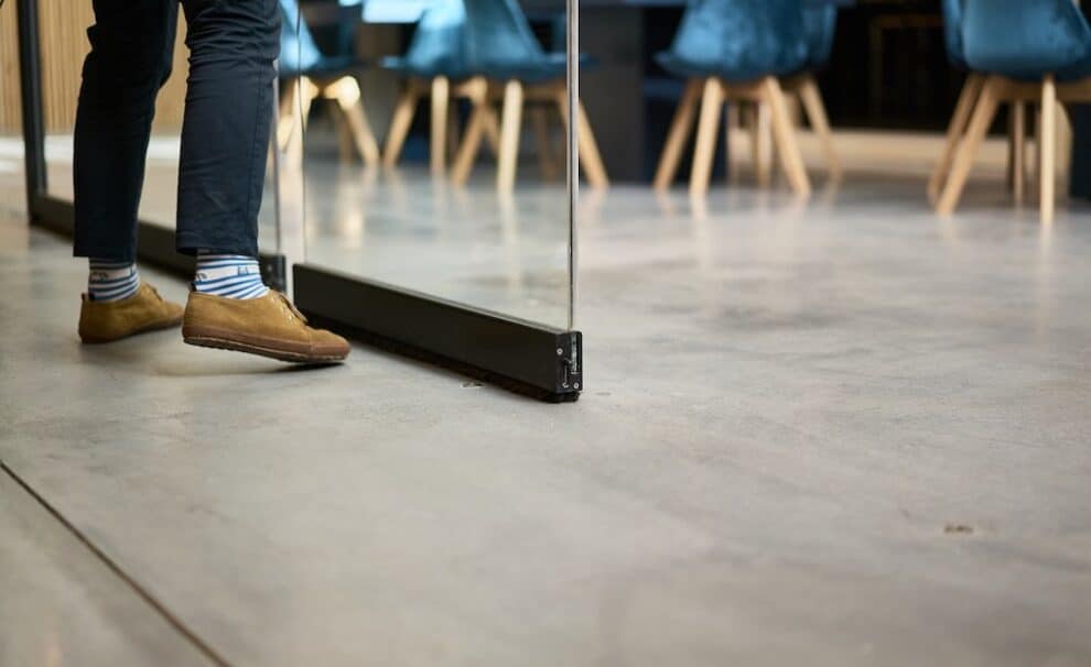 cortina cristal sin guia