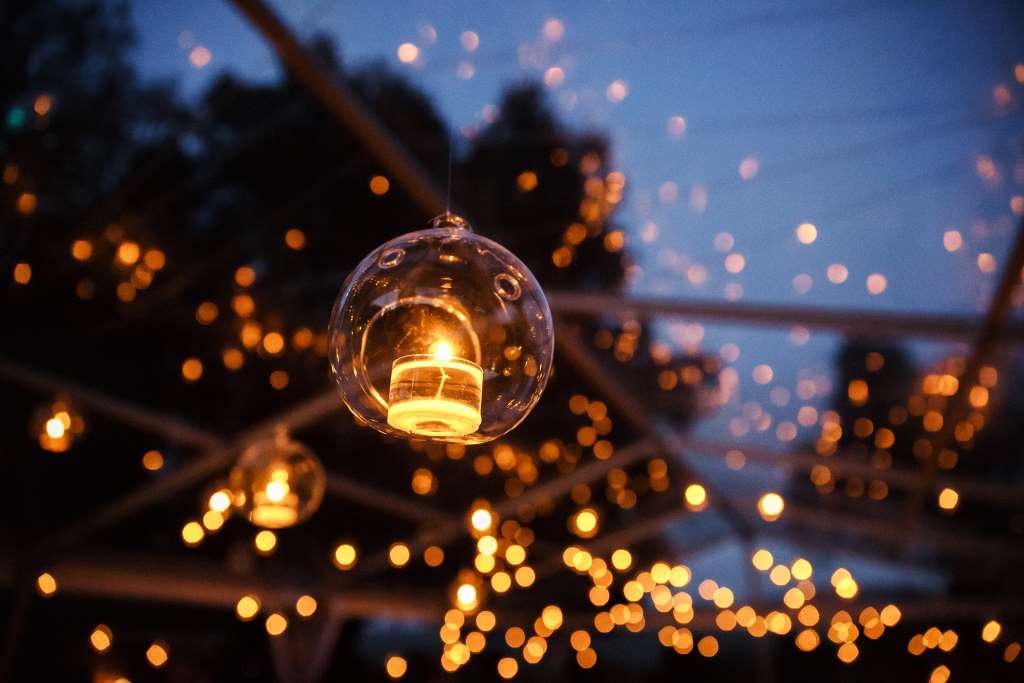 ideas luces navidad jardin